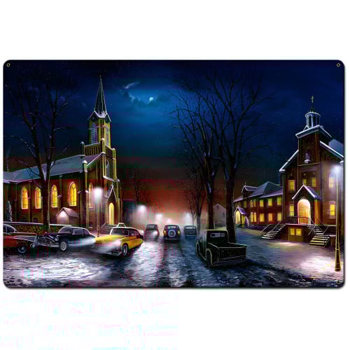 Faith Through Ages Metal Sign - 36" x 24"
