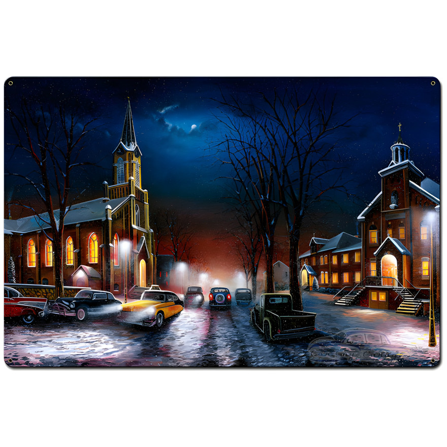Faith Through Ages Metal Sign - 36" x 24"