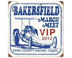 Famosa VIP Bakersfield March Meet Metal Sign - 12" x 12"