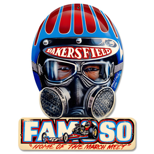 Famoso Metal Sign - 12" x 15" Custom Shape
