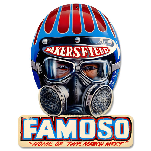 Famoso Metal Sign - 12" x 15" Custom Shape
