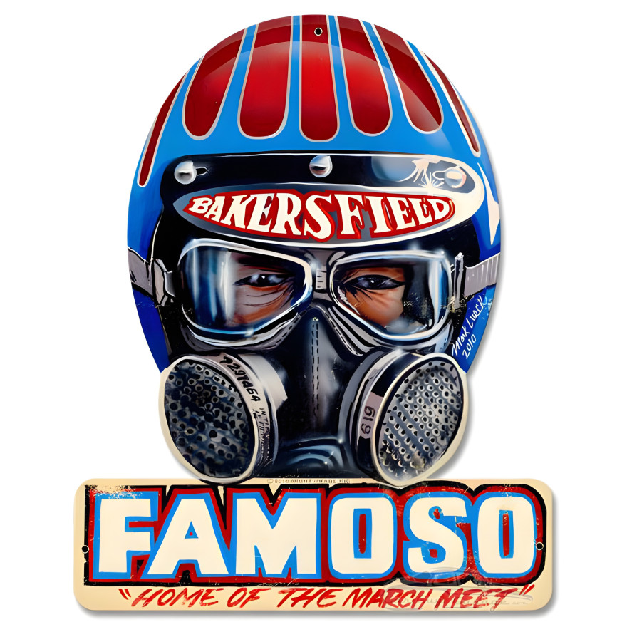 Famoso Metal Sign - 12" x 15" Custom Shape