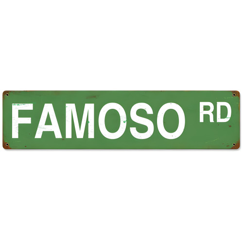 Famoso Road Sign - 20" x 5"