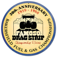Famoso 30th Metal Sign - 14" Round