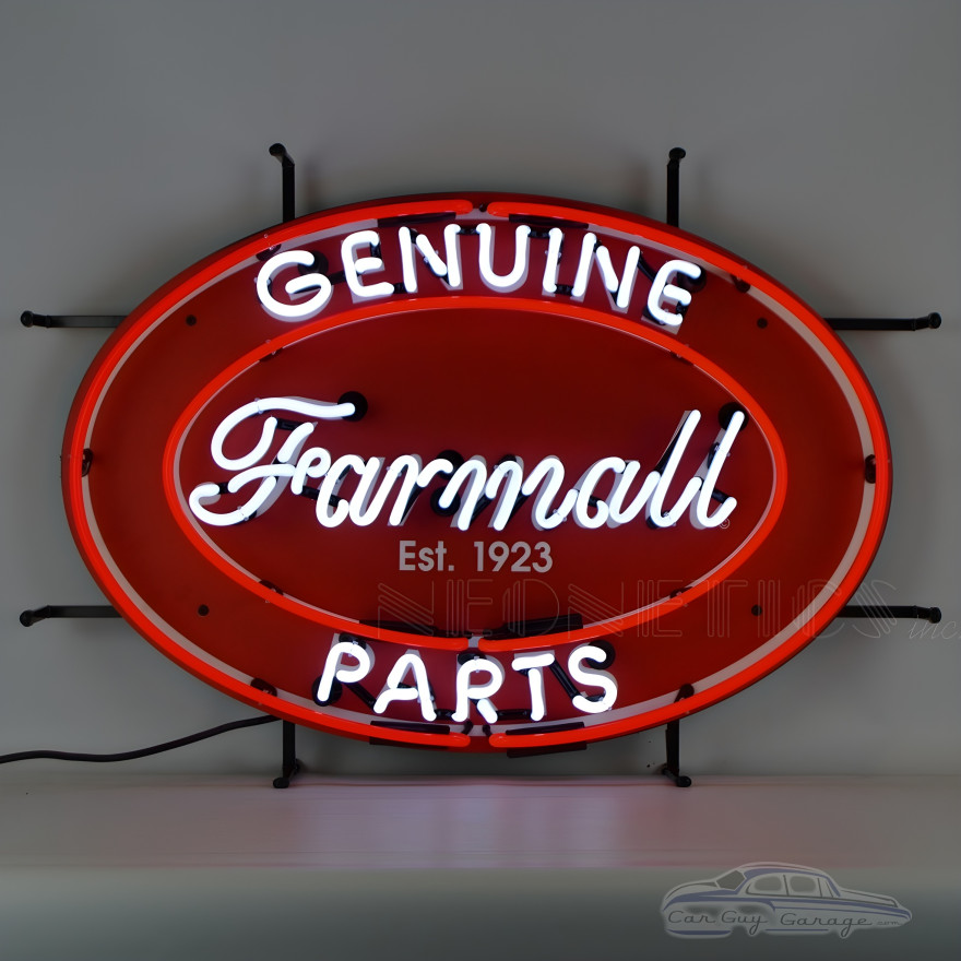 Farmall Genuine Parts Oval Neon Sign Farmall Genuine Parts Oval Neon Sign