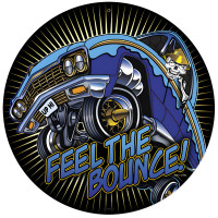 Feel the Bounce Metal Sign - 14" Round