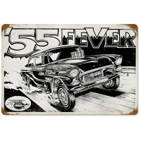 55 Fever Metal Sign - 12" x 18"