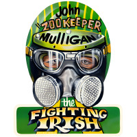 Fighting Irish Metal Sign - 12" x 15" Custom Shape
