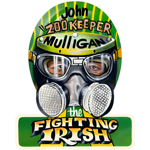 Fighting Irish Metal Sign - 12" x 15" Custom Shape