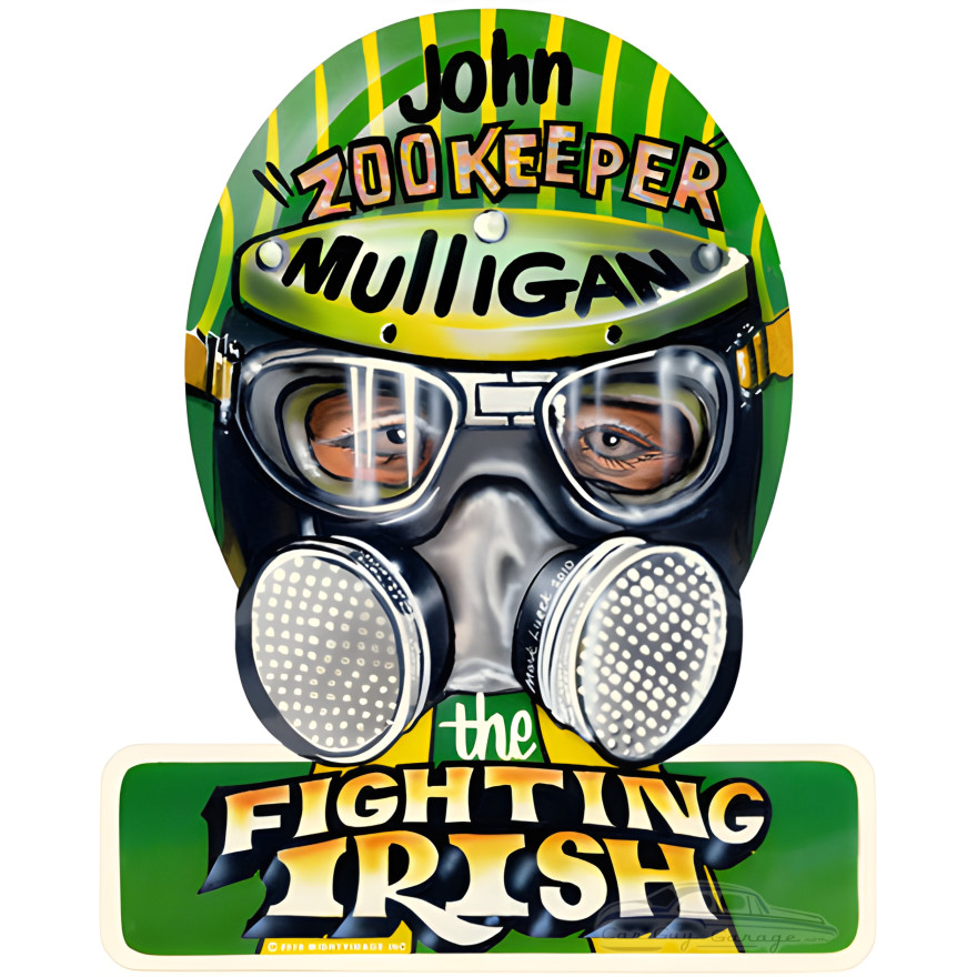 Fighting Irish Metal Sign - 12" x 15" Custom Shape