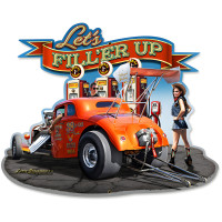 Fill'er Up Metal Sign - 18" x 15"