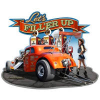 Fill Er Up Metal Sign - 28" x 23"