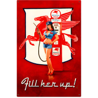 Fill Her Up Metal Sign - 24" x 36"
