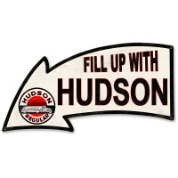 Fill Up with Hudson Metal Sign - 26" x 14"