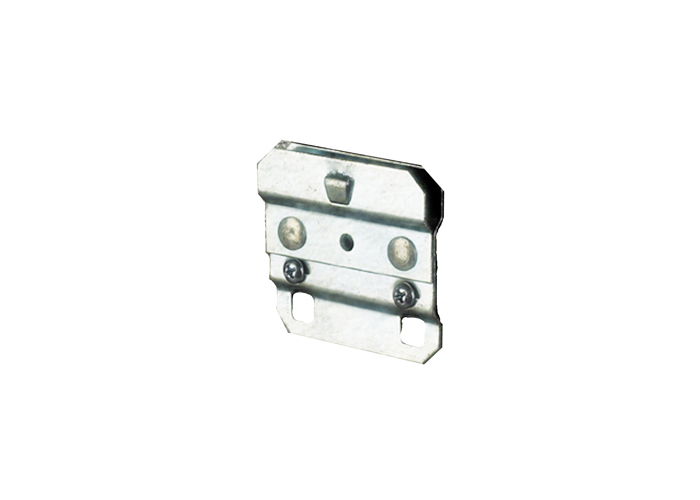 Five Stainless Locking Square Pegboard Bin Clips