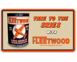 Fleetwood Oil Sign - 14" x 8"