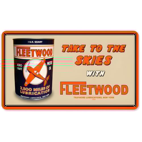 Fleetwood Oil Sign - 14" x 8"