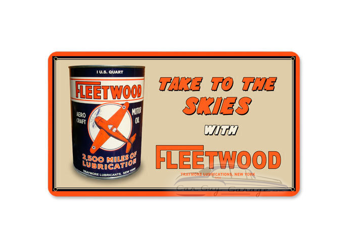 Fleetwood Oil Sign - 14" x 8"