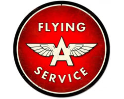 Flying A Metal Sign - 28" x 28"