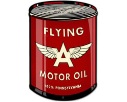 Flying A Oil Can Metal Sign
