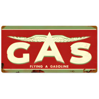 Flying A Original Metal Sign - 24" x 12"