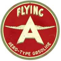 Flying A Original Metal Sign - 14" Round