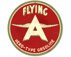 Flying A Original Metal Sign - 14" x 14"