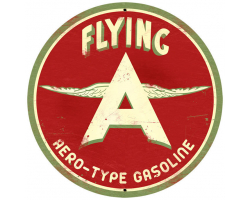Flying A Original Metal Sign - 28" Round