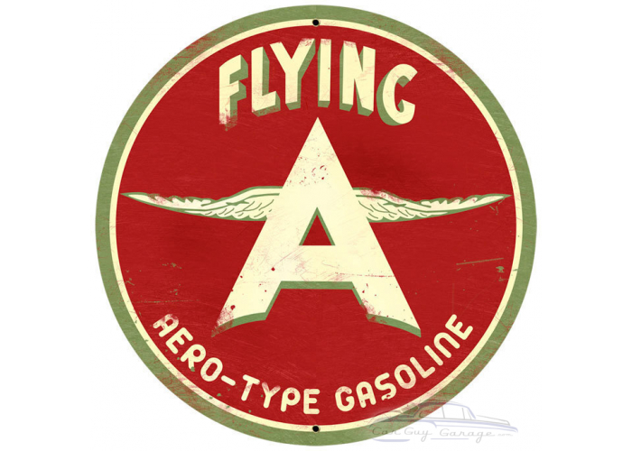 Flying A Original Metal Sign - 28" Round