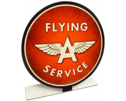 Flying A Service Topper Metal Sign - 8" x 8"