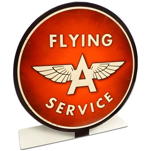 Flying A Service Topper Metal Sign - 8" x 8"