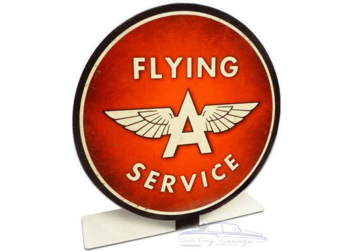 Flying A Service Topper Metal Sign - 8" x 8"