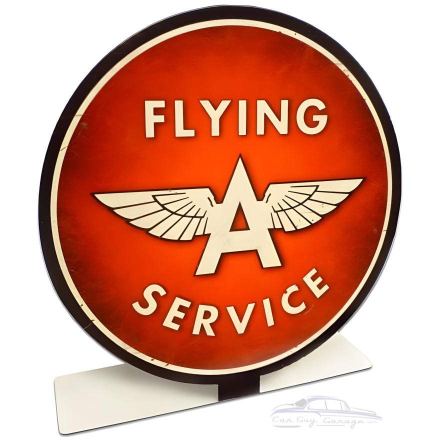 Flying A Service Topper Metal Sign - 8" x 8"