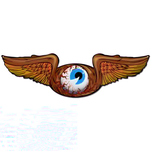 Flying Eye Metal Sign - 35" x 10"