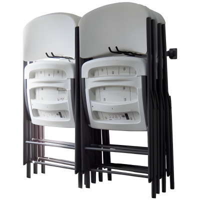 Folding Chair Storage Rack Holds Up to 10 Chairs, Wall Mount