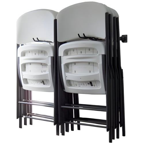 Folding Chair Storage Rack holds up to 10 Chairs