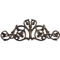 Ivy Scroll French Bronze Cast Aluminum Wall-Mount Garden Hose Holder
