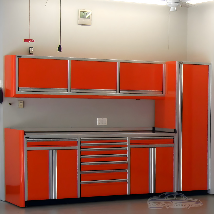 10 Foot Wide Aluminum Garage Cabinets