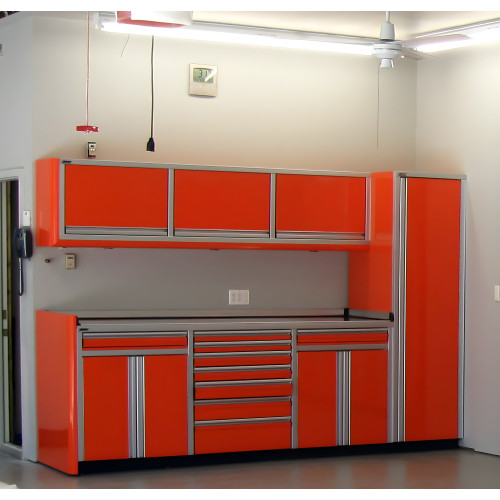 10 Foot Wide Aluminum Garage Cabinets