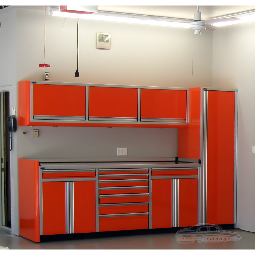 10 Foot Wide Aluminum Garage Cabinets