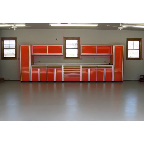 22 Foot Wide Aluminum Garage Cabinets