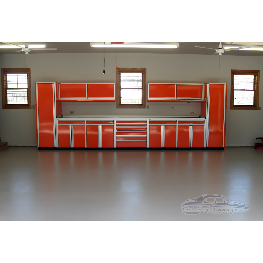 22 Foot Wide Aluminum Garage Cabinets
