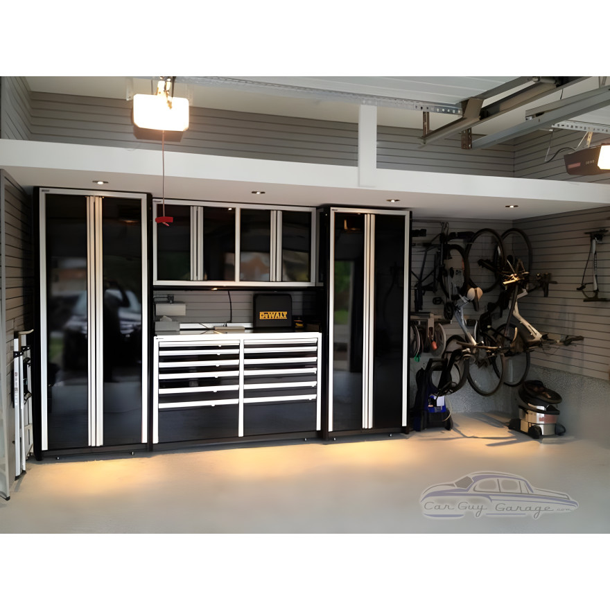 11 foot wide Aluminum Garage Cabinets with Drawers