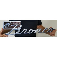 Ford Bronco Sport Emblem Replica 14-Gauge Steel Wall Sign