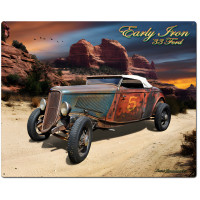 33 Ford Early Iron Metal Sign - 30" x 24"