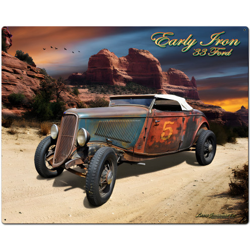 33 Ford Early Iron Metal Sign - 30" x 24"