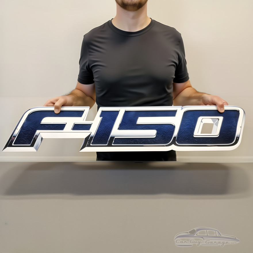 Ford F-150 Emblem Metal Wall Sign, 14-Gauge Steel