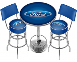 Ford Game Room Combo - 2 Stools with backs and Table 
