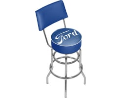Ford Genuine Parts Swivel Shop Stool with Back