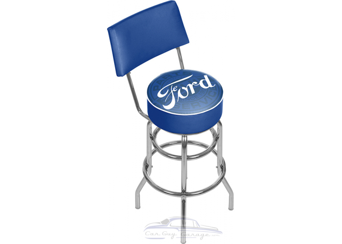 Ford Genuine Parts Swivel Shop Stool with Back